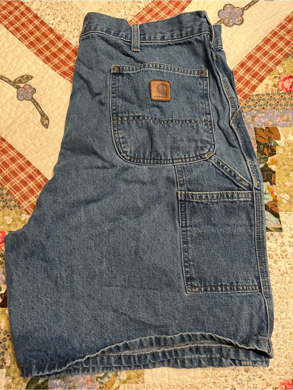 Carhartt Men’s Denim Relaxed Work Jeans - Medium Blue size 42